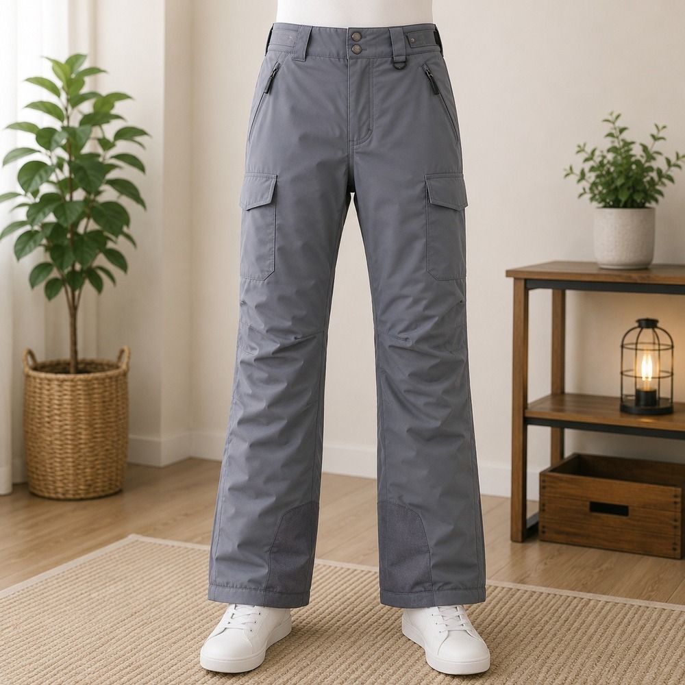 Arctix Snow Pants XS Gray Cargo Insulated Winter Ski Snowboard *Damaged*